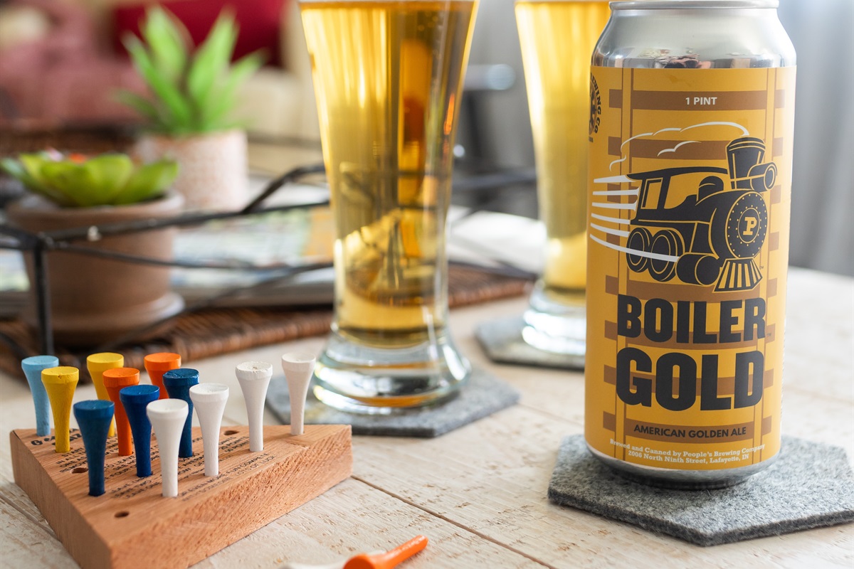 Grab a game to play and a Boiler Beer with your family and friends.