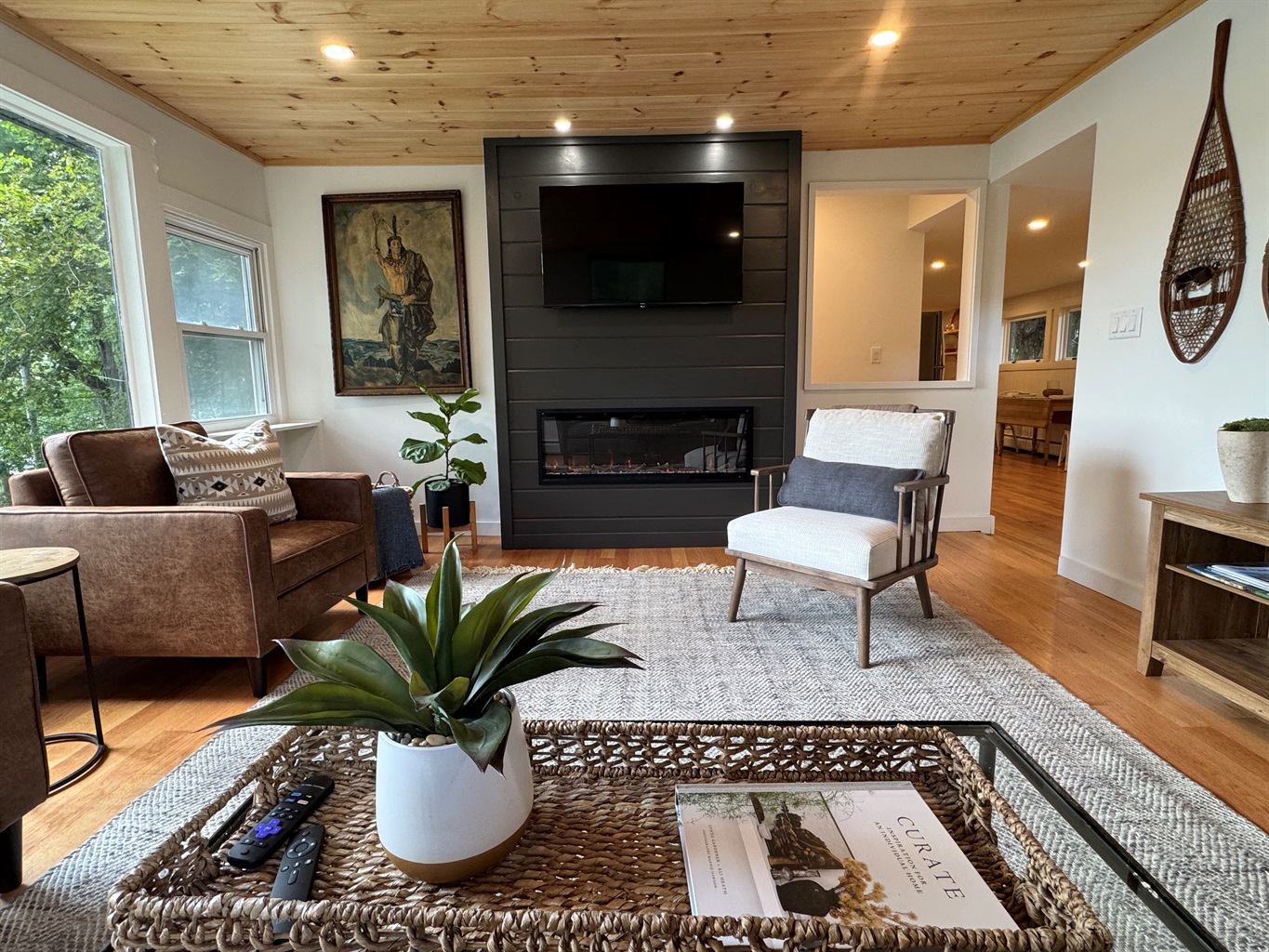 Beautifully decorated living room at The Mallard House