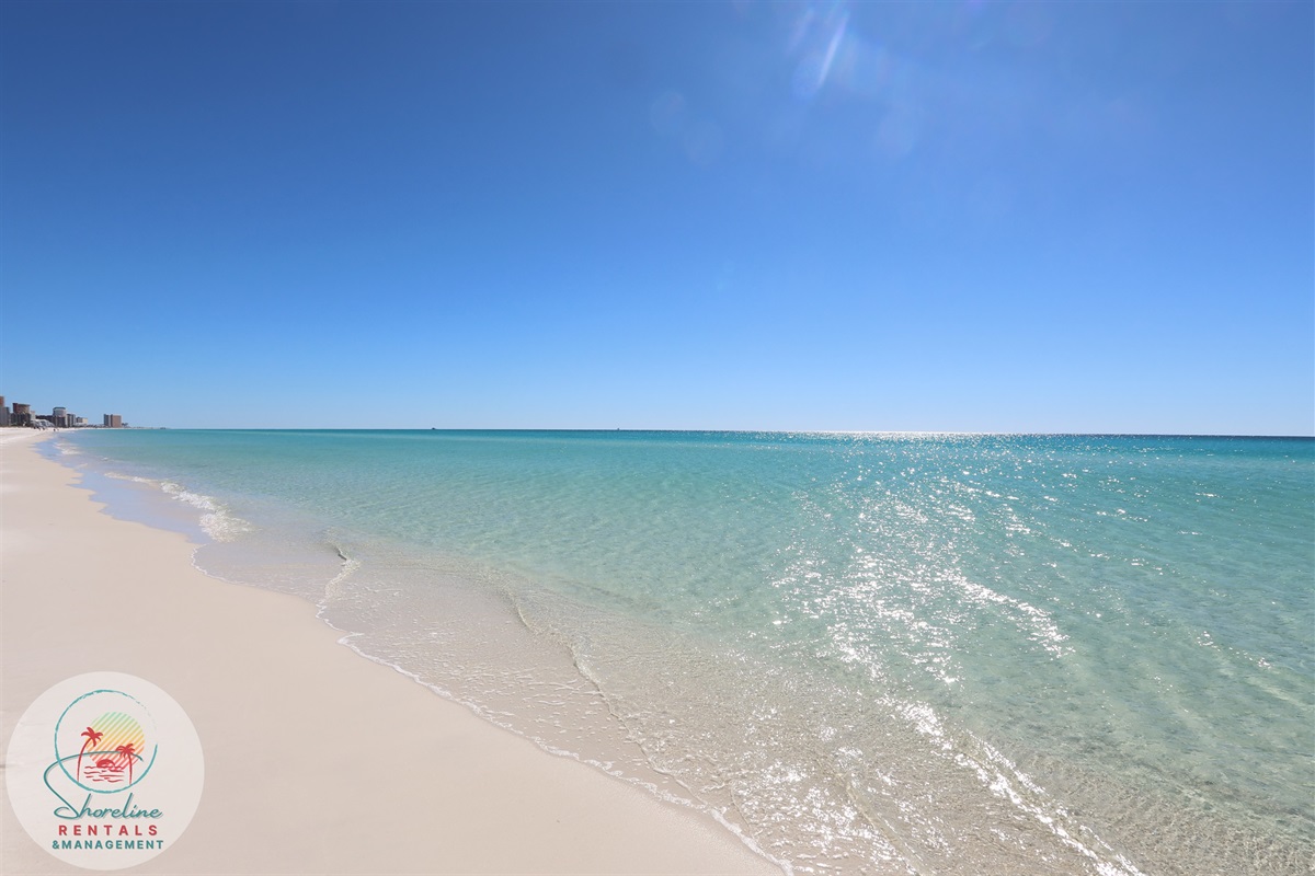 Sugar-white sand and emerald water just minutes away