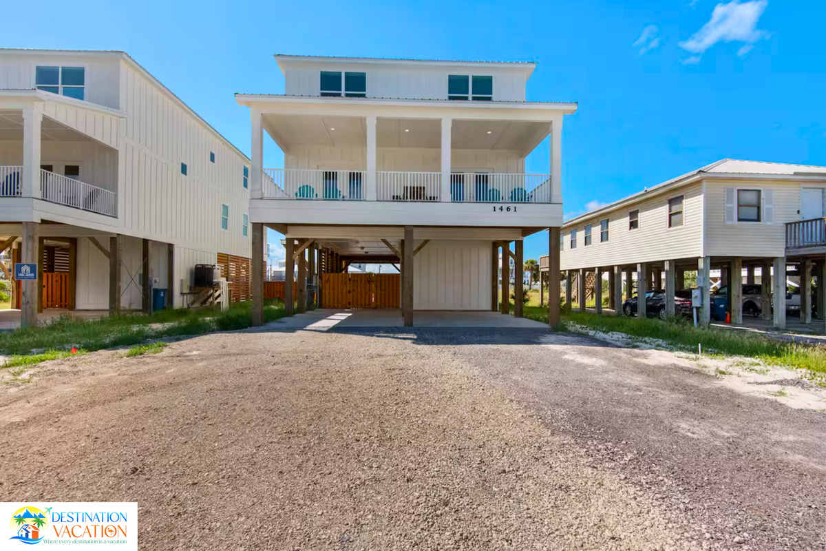 Spacious covered area adds convenience and outdoor comfort.
