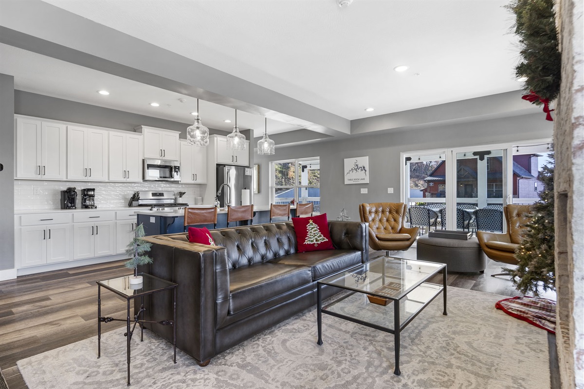 Main floor living/kitchen