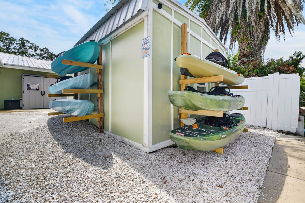 Kayak storage rack, second view