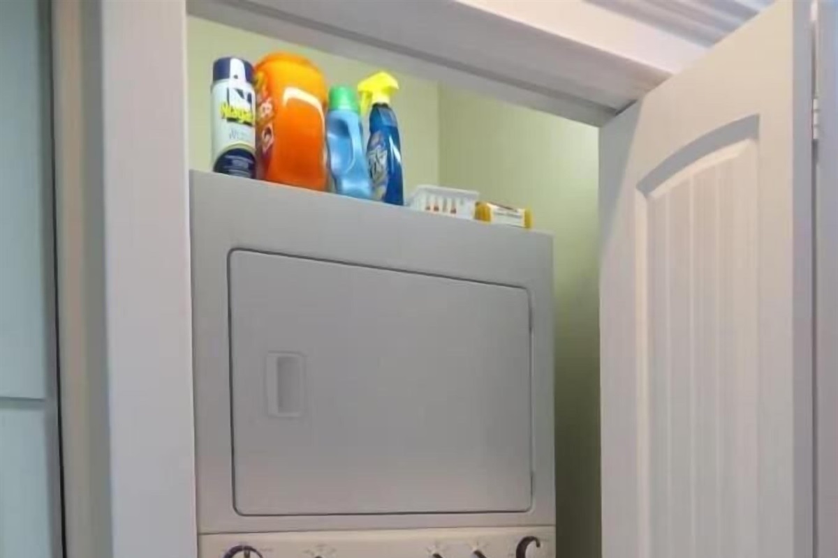 Laundry Center in hall closet main floor