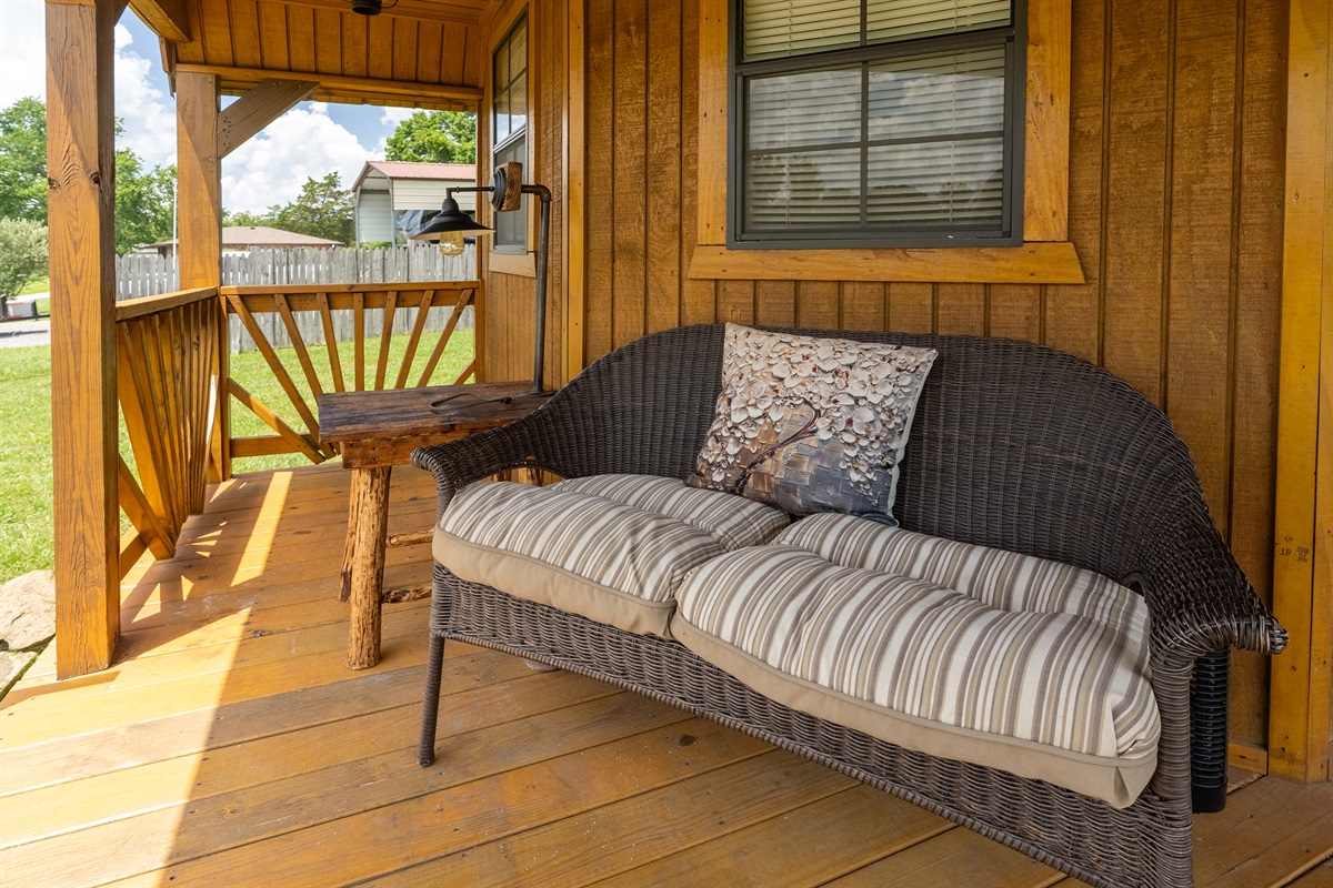 Welcoming front porch