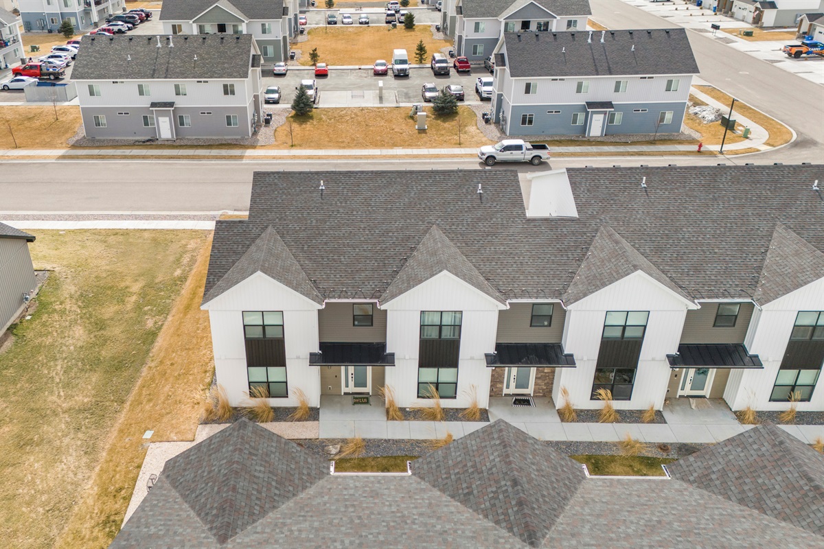Exterior of the home with view of front door.