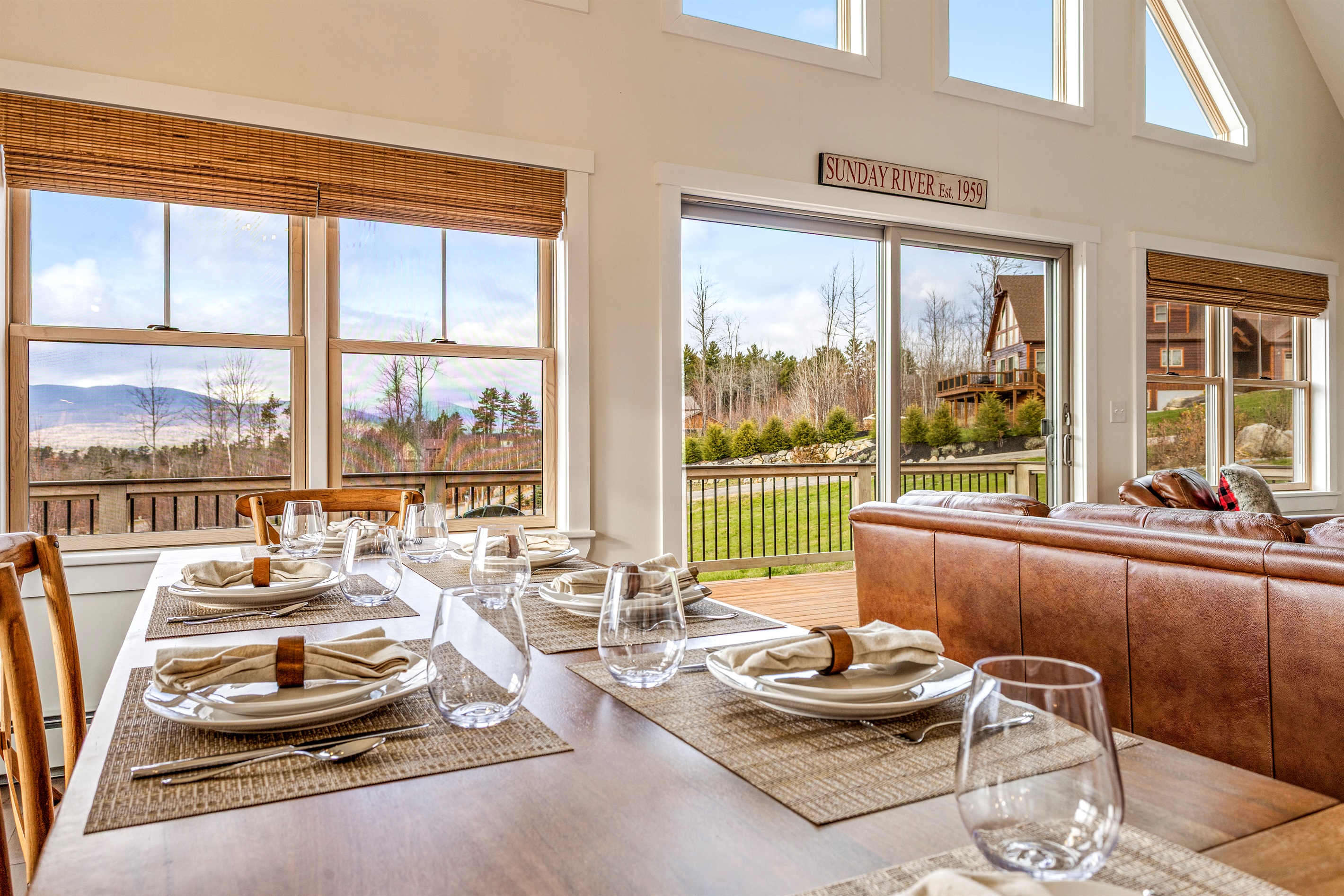 Gather and enjoy meals in the bright, open dining area.