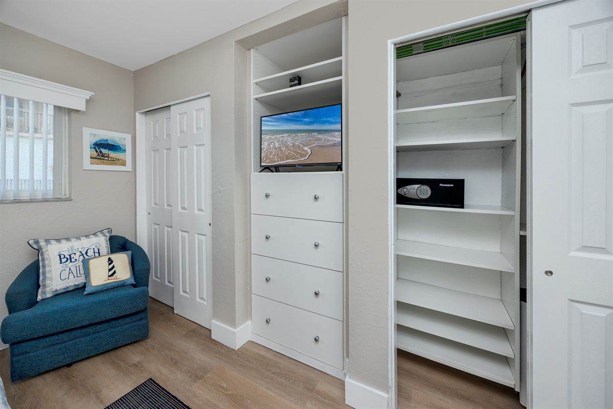ample closet space