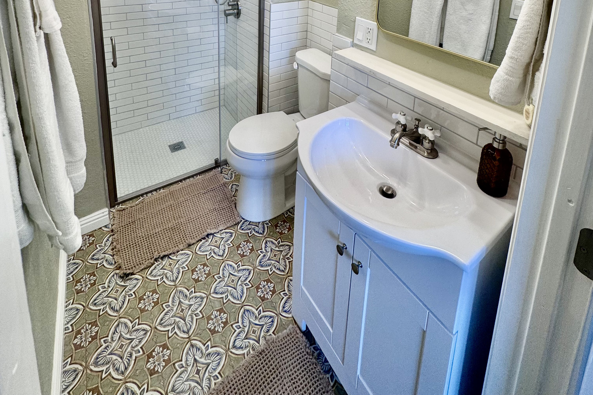 From the artful designer tile to the sparkling walk-in shower, every detail is crafted for your comfort.
