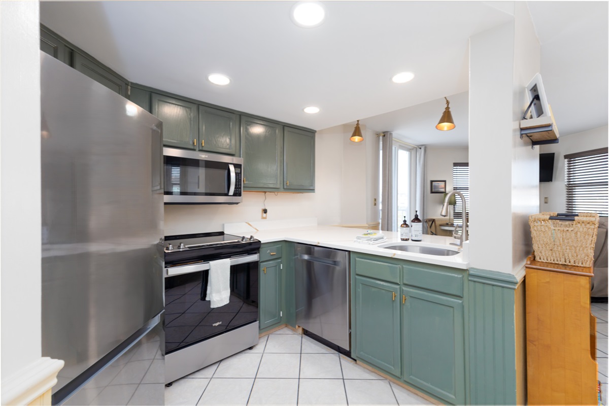 A clean, contemporary kitchen design