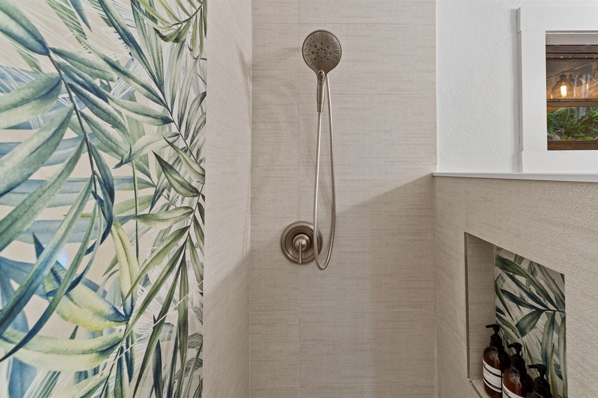 Cutout for shower products.