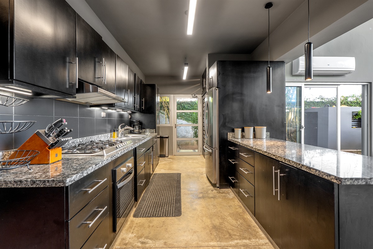 Bright, functional kitchen perfect for cooking.