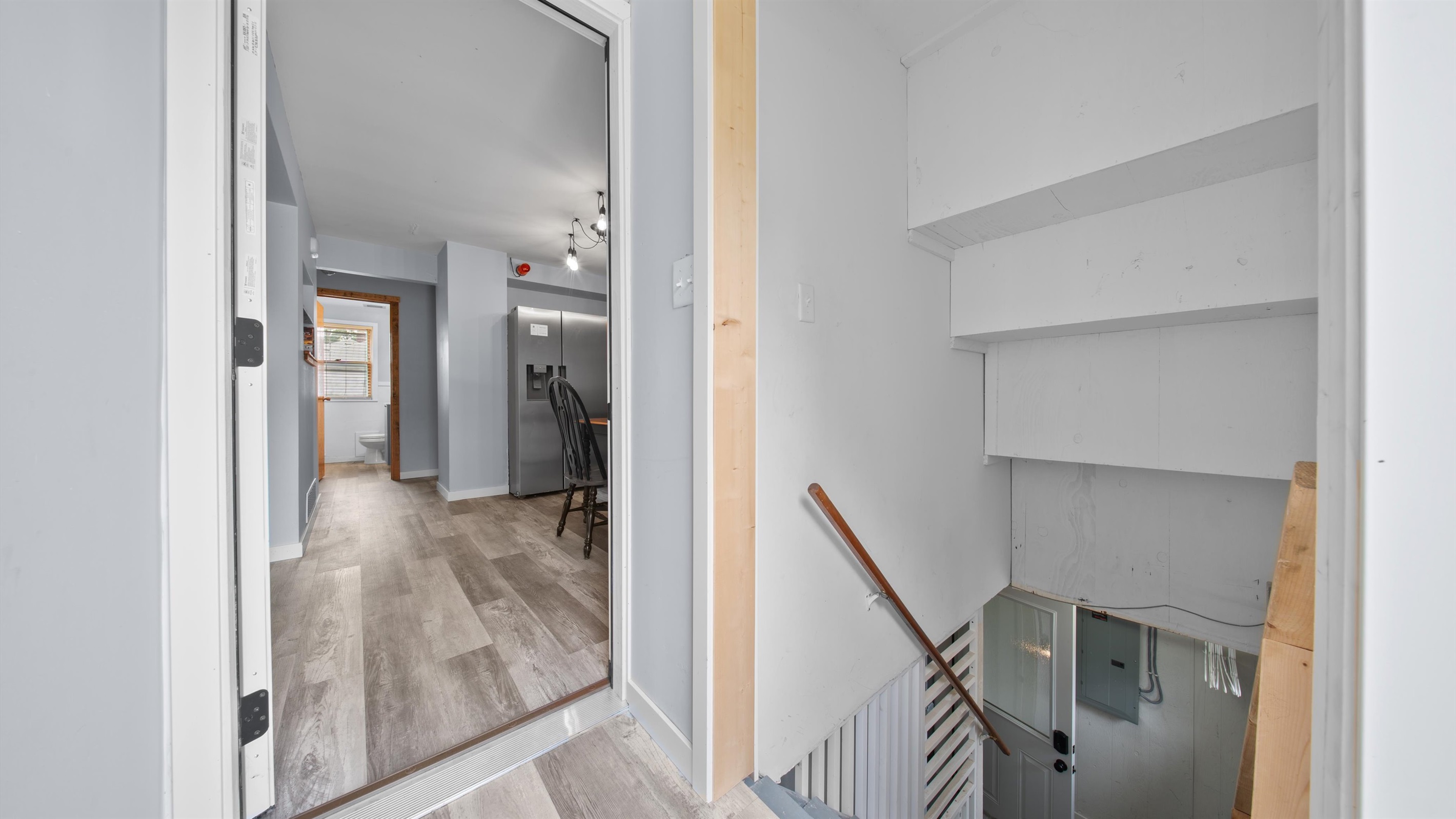Upstairs is Primrose Apartment, and downstairs is Daisy Apartment, and Wildflower Cottage includes both!