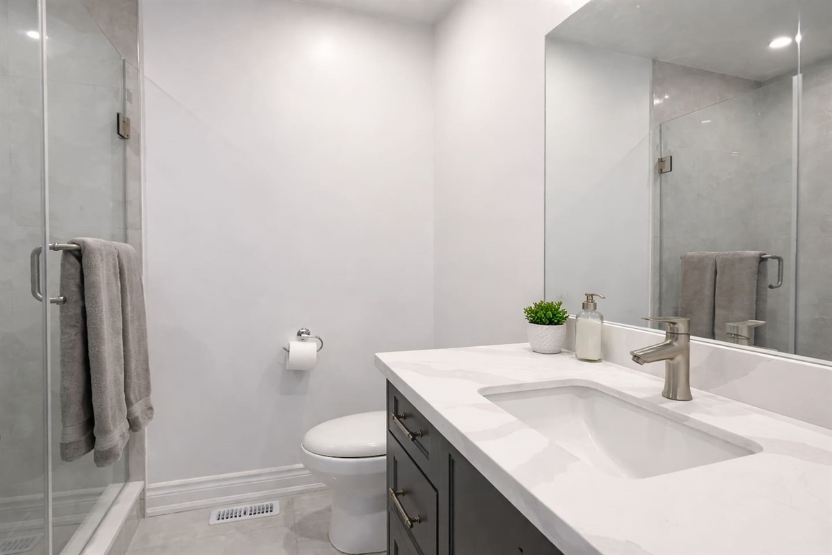 Bathroom 2 with spa shower