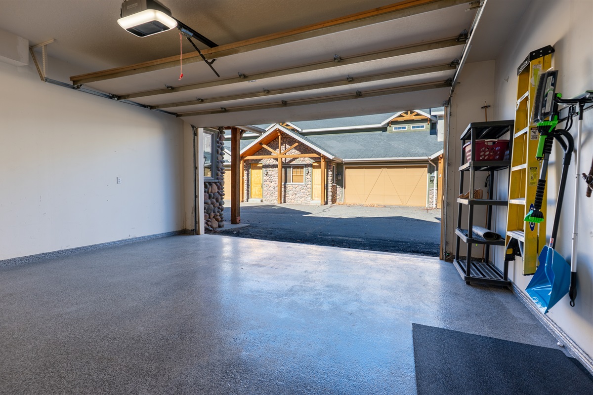 There is a two car garage available for your car and to store all your gear.