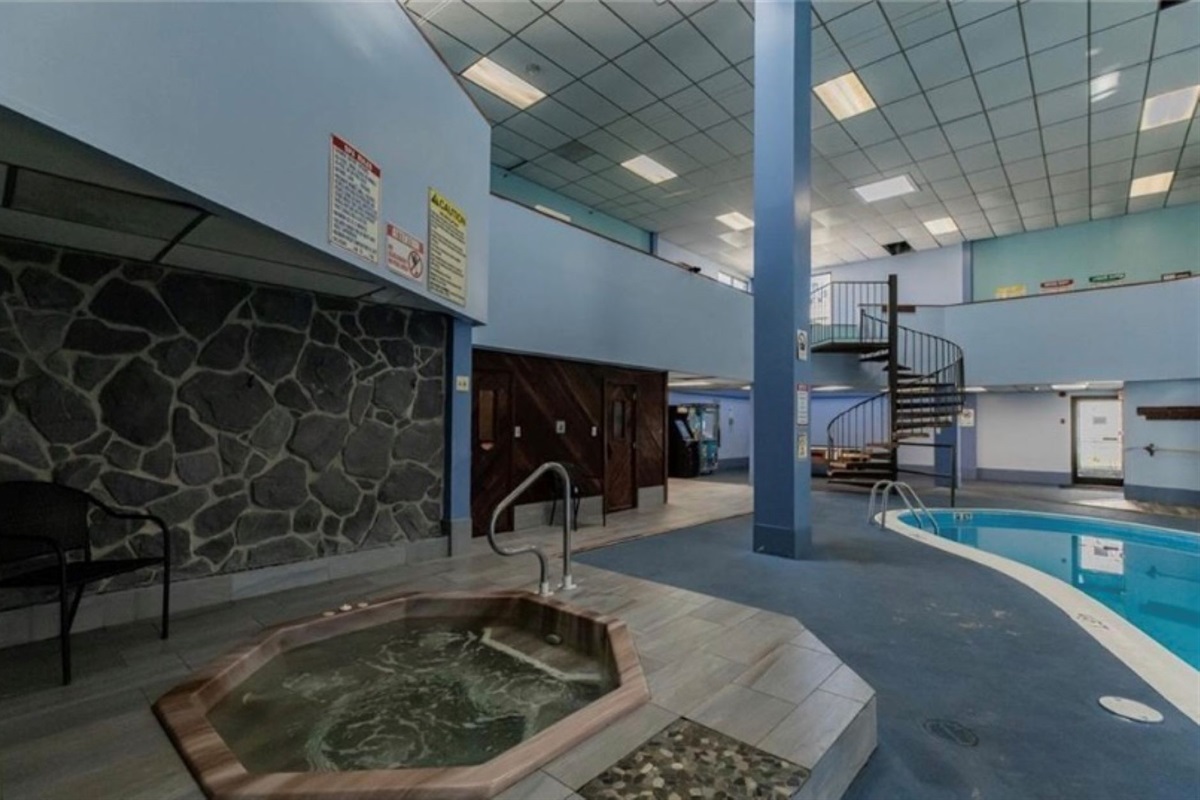 Soak in the hot tub. Steam room and dry sauna available as well.