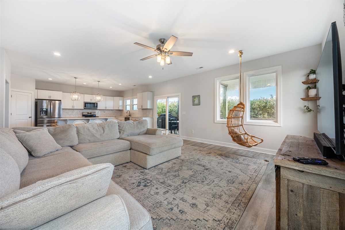 Large sectional - perfect for family movie night