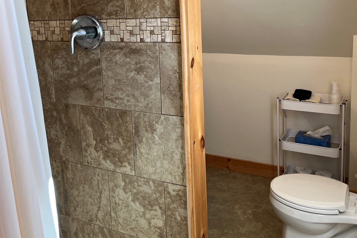 Bathroom with tile shower