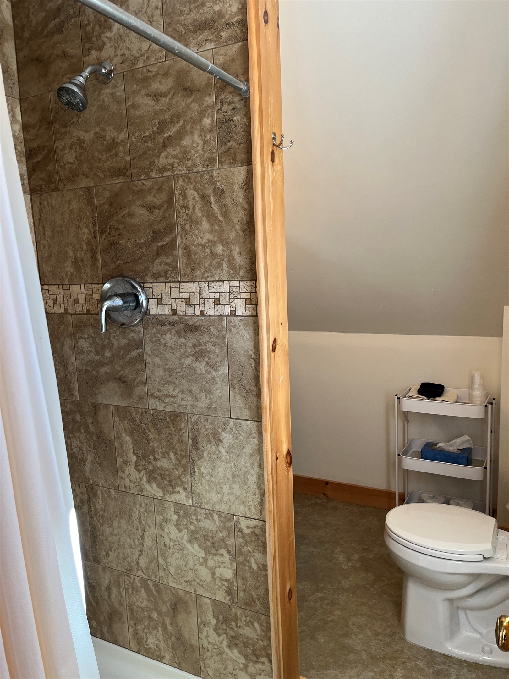 Bathroom with tile shower