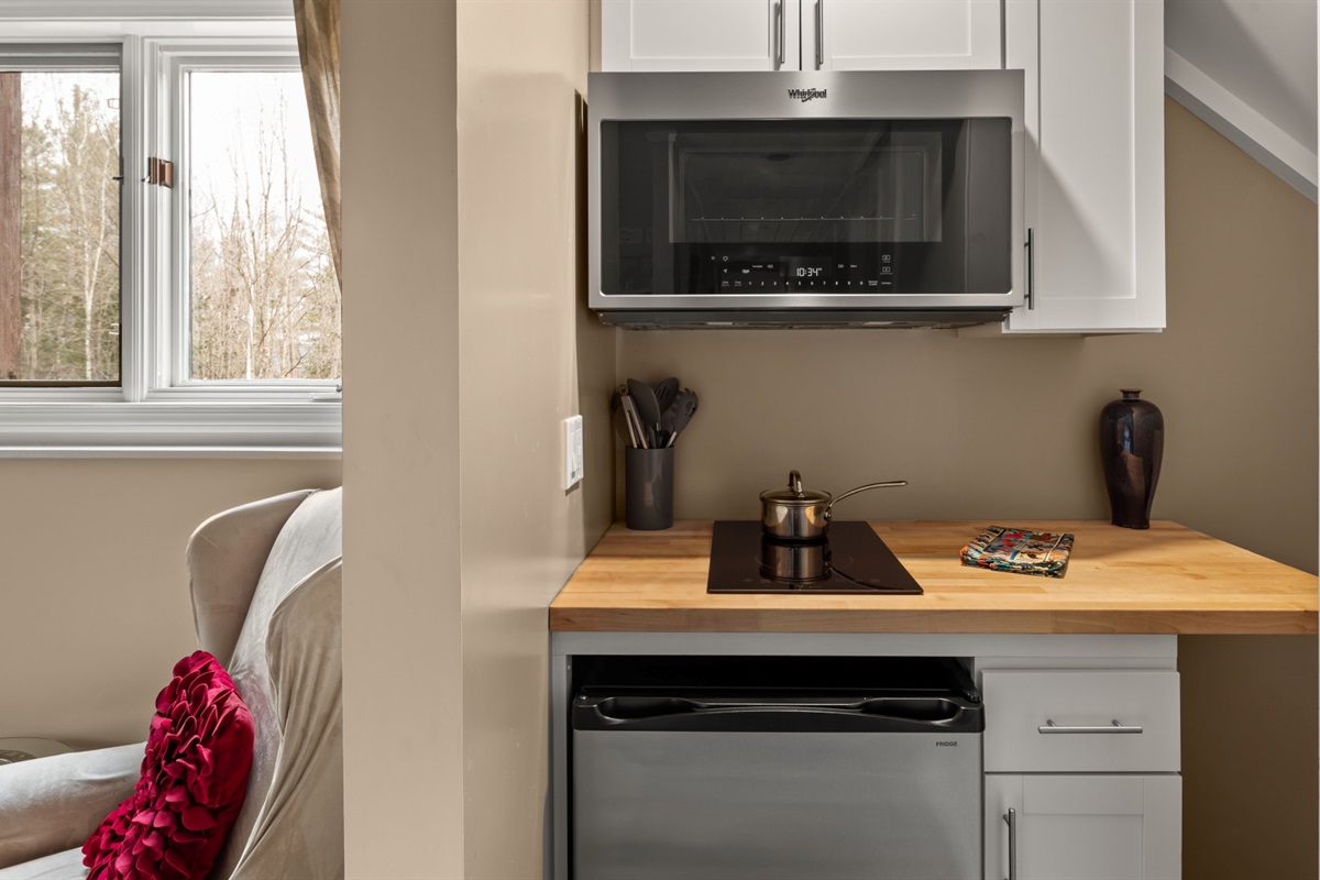 Lower level kitchenette