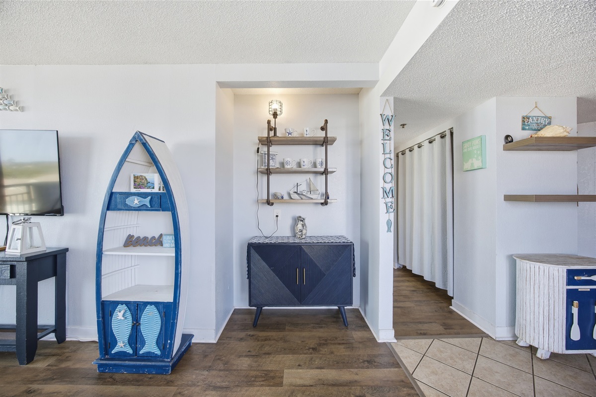 Beautiful decor inside the condo