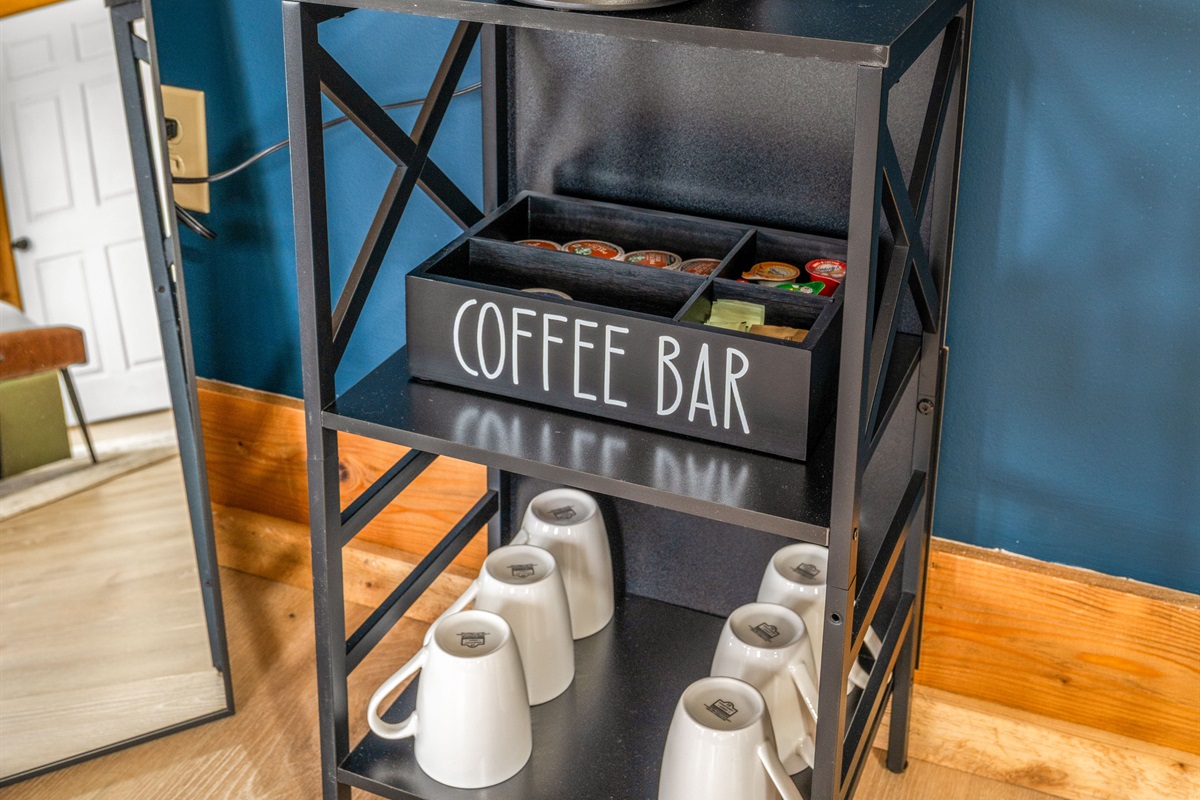 Brew your mornings right at home ☕️ Our in-house coffee bar is stocked and ready, grab a pod, pour a cup, and start the day slow.
