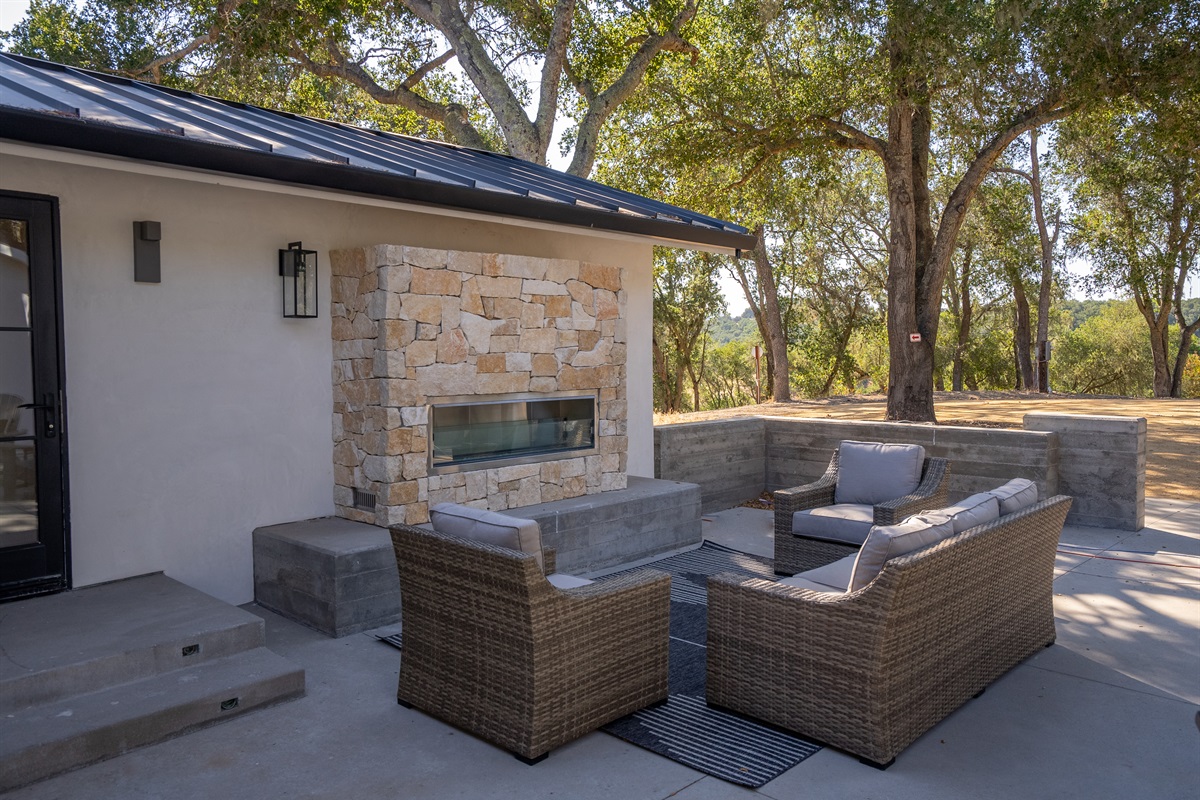 Experience perfect comfort and natural beauty on this private, sun-drenched patio.