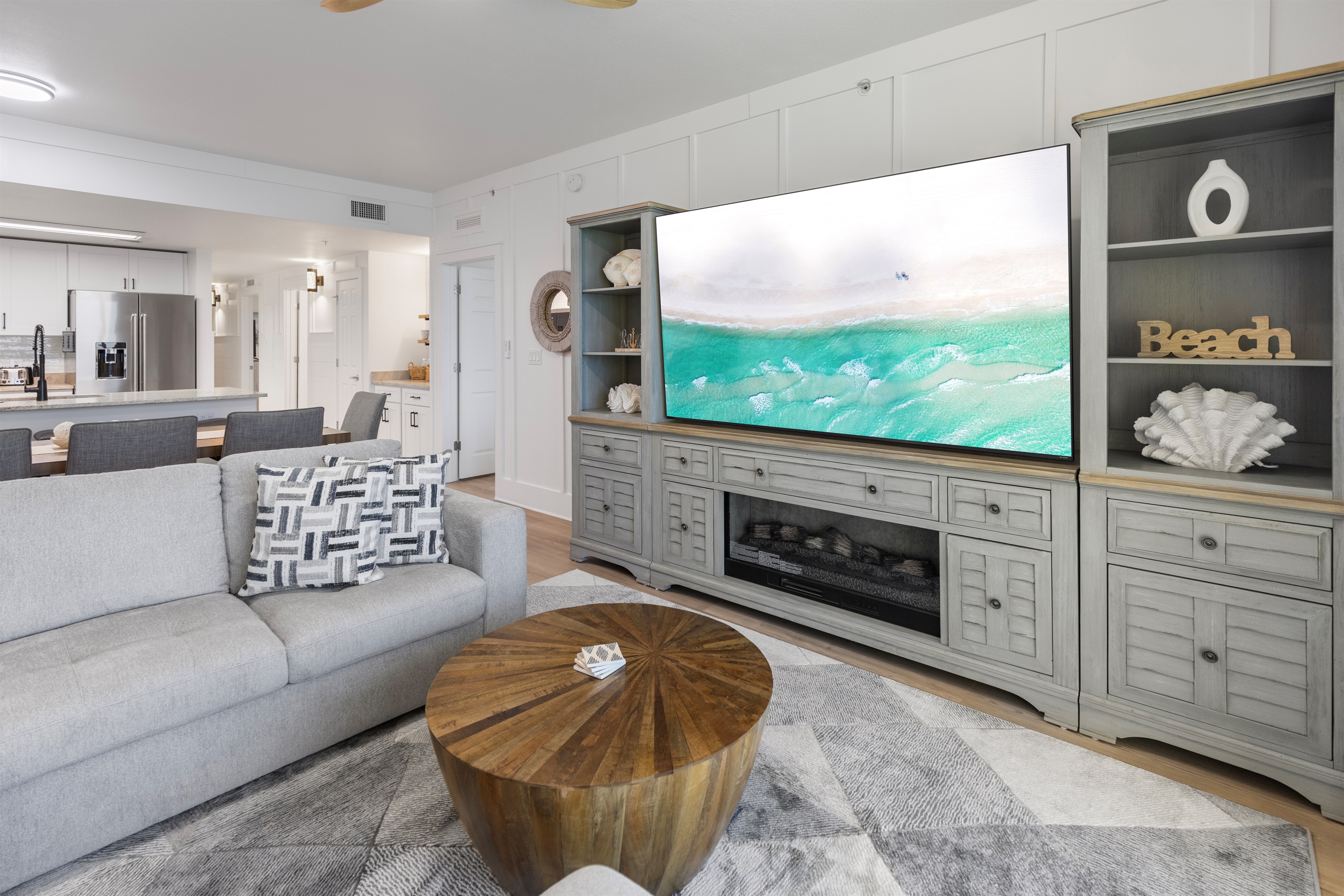 Gulf-Front Living Room