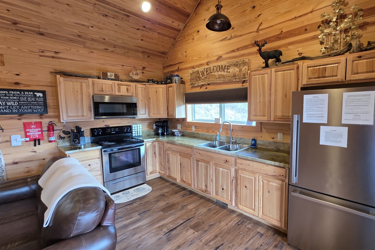 Fully equipped kitchen for making great meals