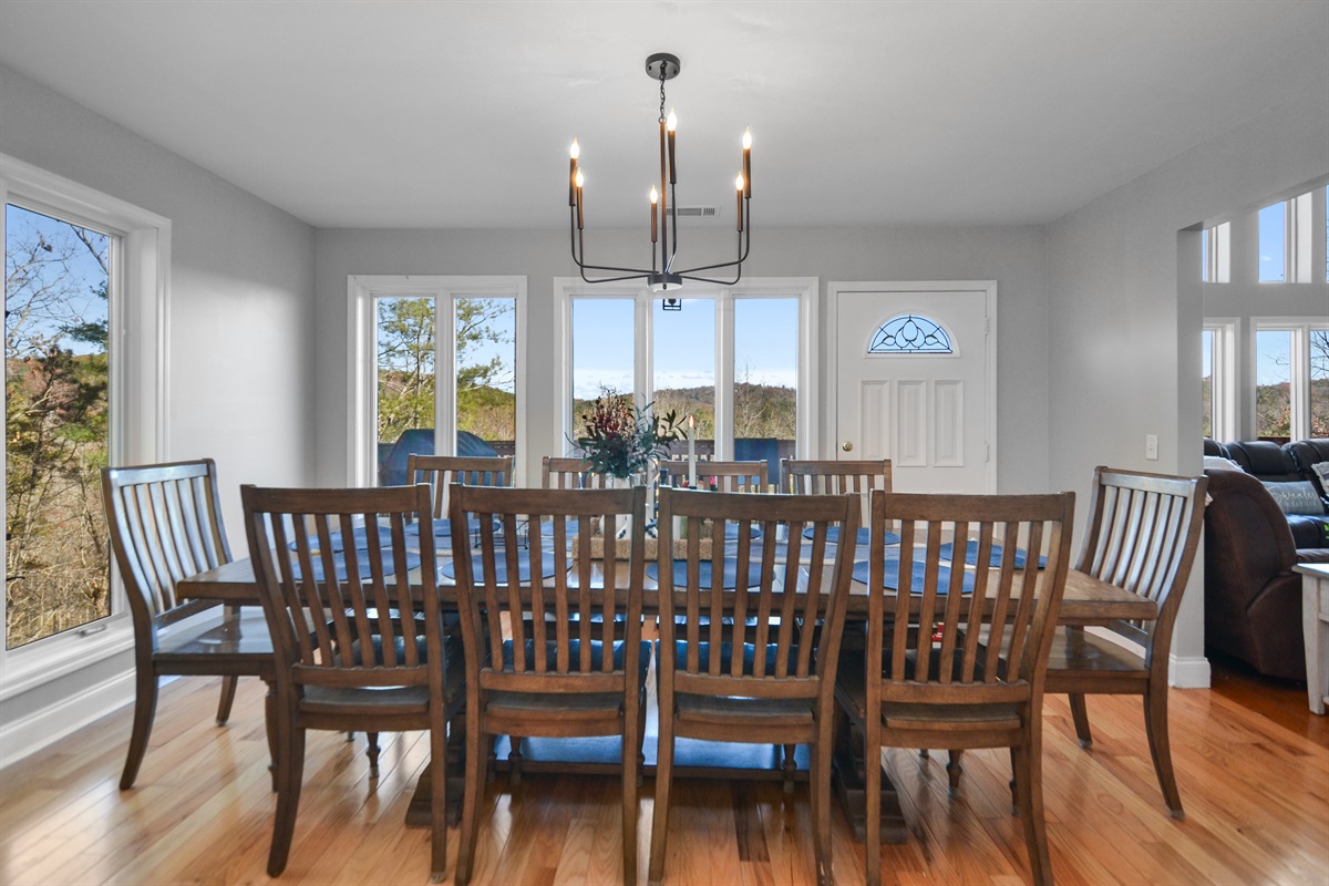 Enjoy meals in a bright, inviting dining space.