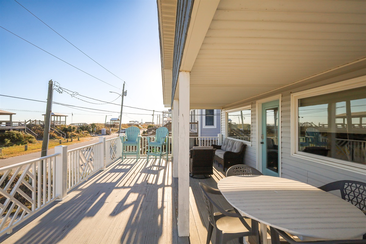 Relax on your private beachside deck with amazing views