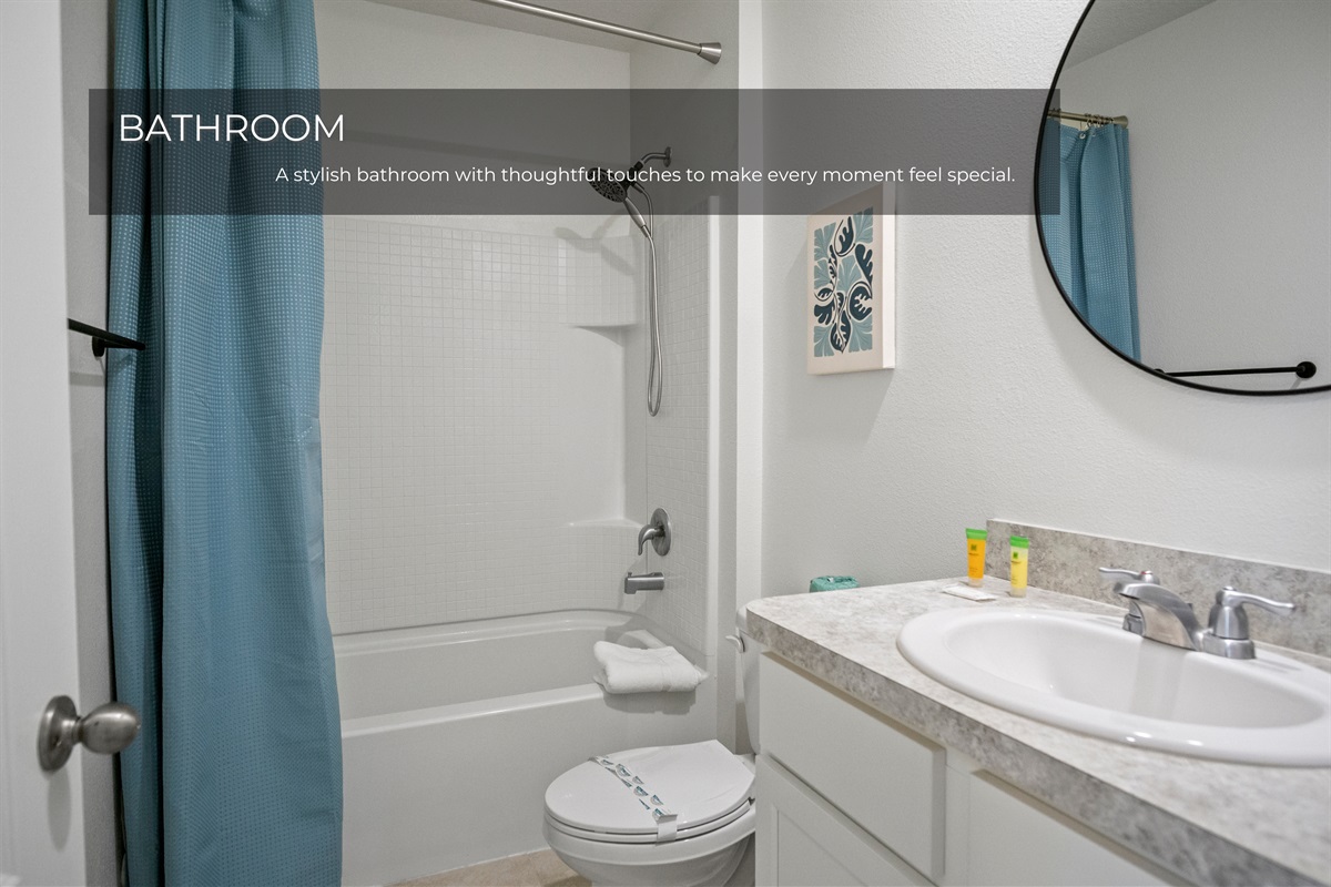 Modern bathroom with all the essentials.