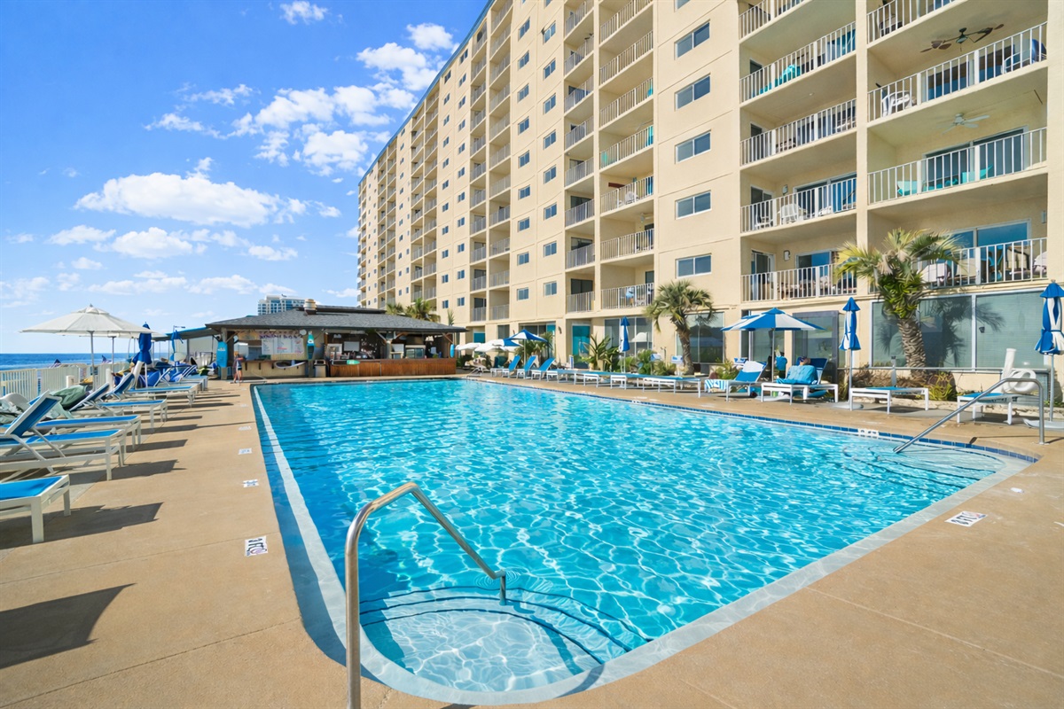 One of two large community pools!