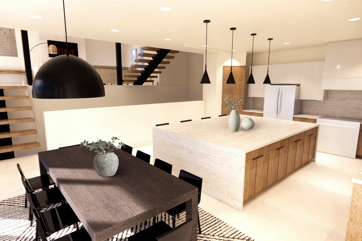 A beautifully designed kitchen where coastal mornings begin and family meals come together effortlessly.