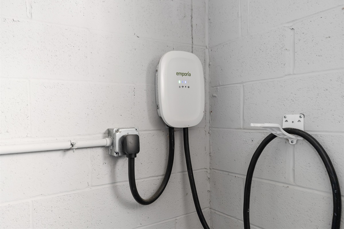 Complimentary EV Charger in Garage
