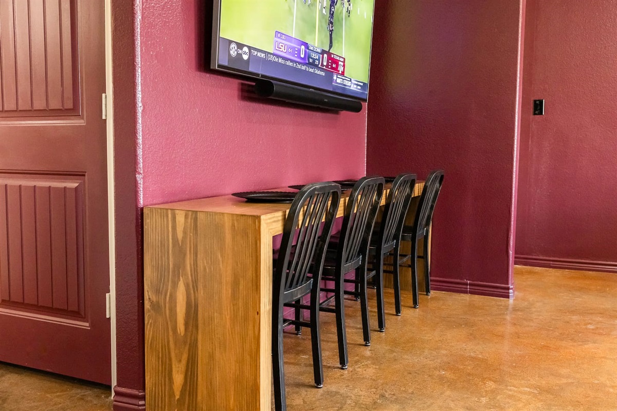 Extra seating to enjoy game day meals