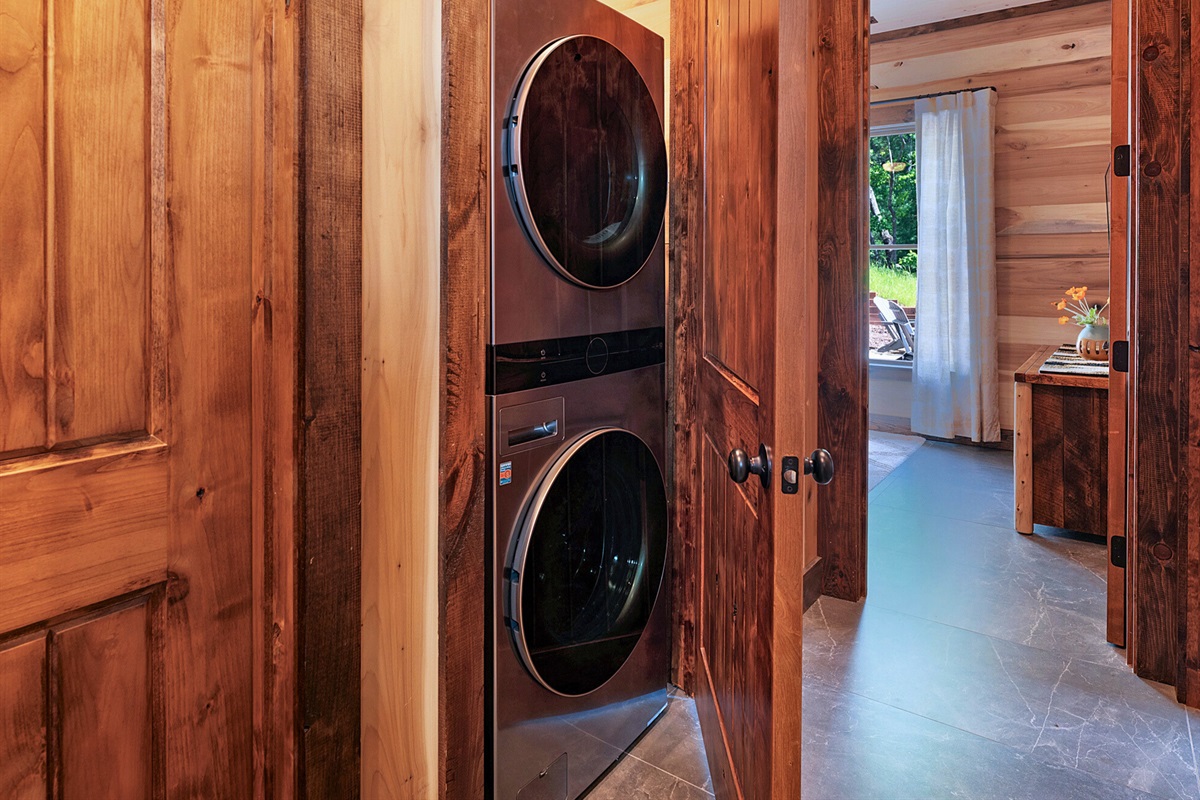 Keep everything fresh and clean with this well-equipped laundry room.