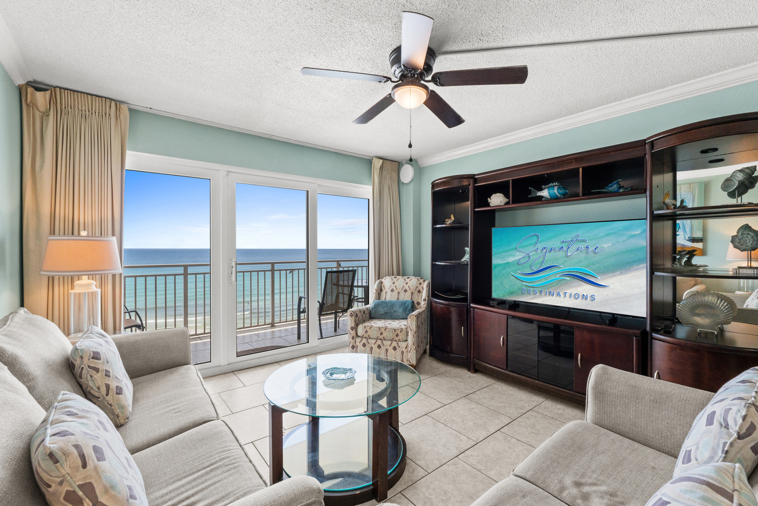 Living Room with Beach View and Queen Sleeper Sofa