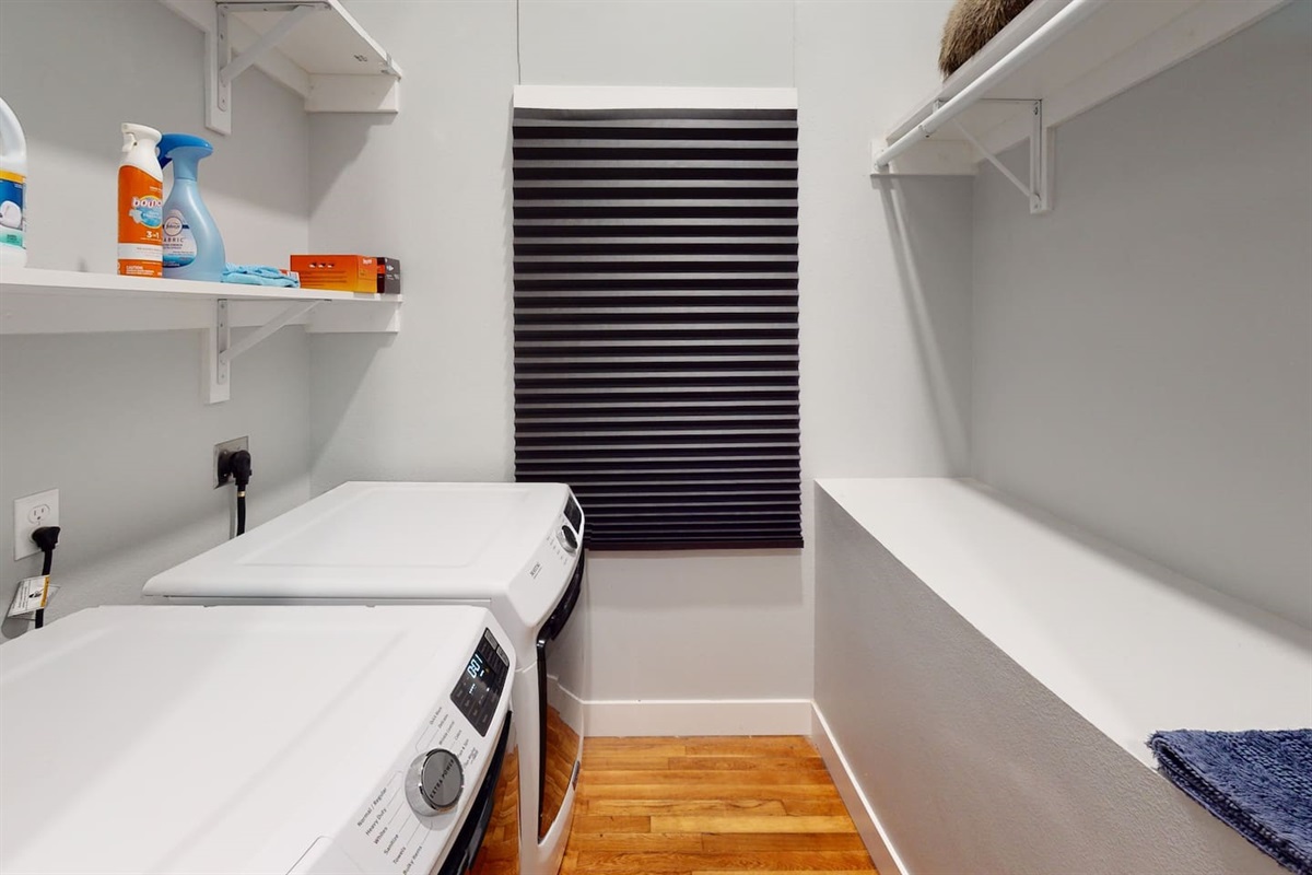 Laundry located in the Master Closet 