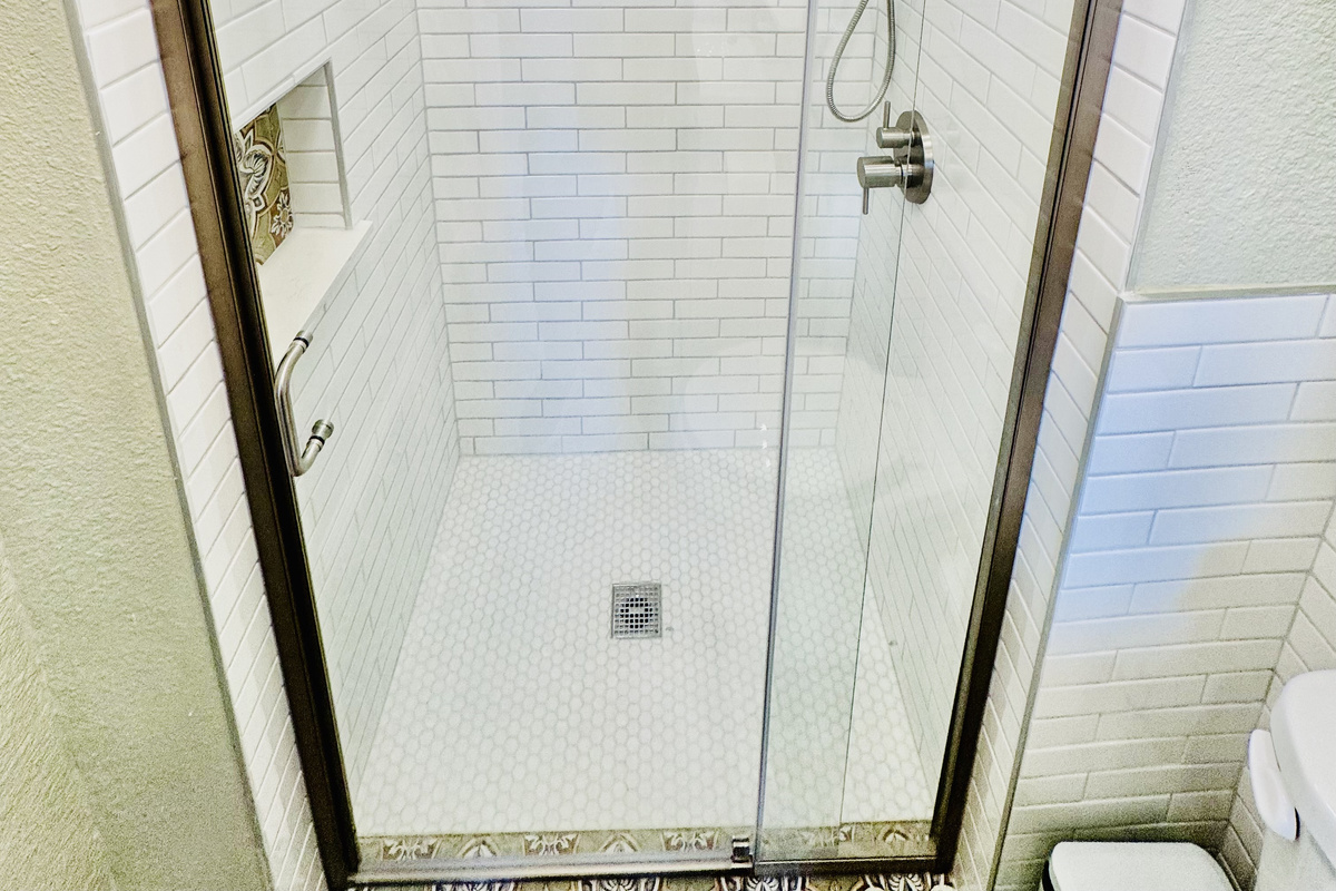 From the artful designer tile to the sparkling walk-in shower, every detail is crafted for your comfort.