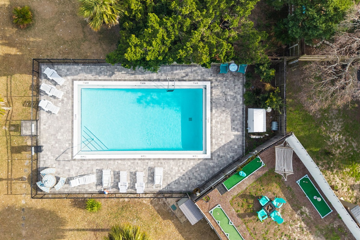 Aerial of Pool