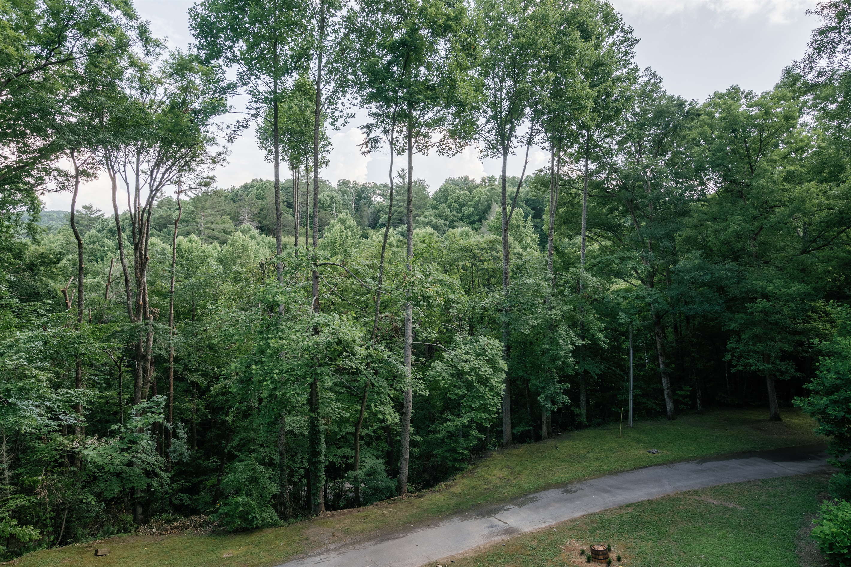 Views from the top deck. Long paved driveway and grassy areas for kids to play! Many kids enjoy bringing their bikes to go down the driveway.