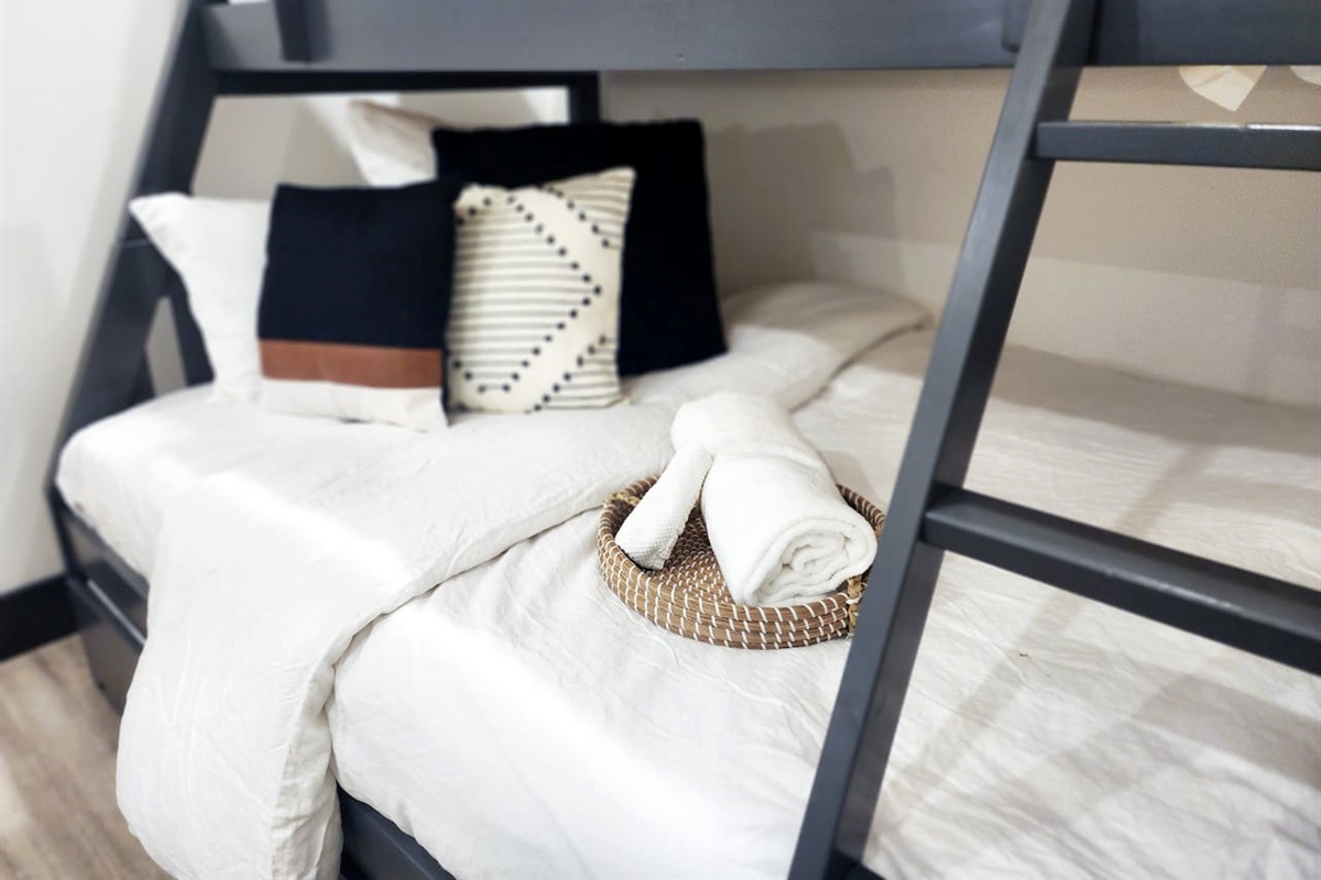 Twin over full bunk bed with trundle