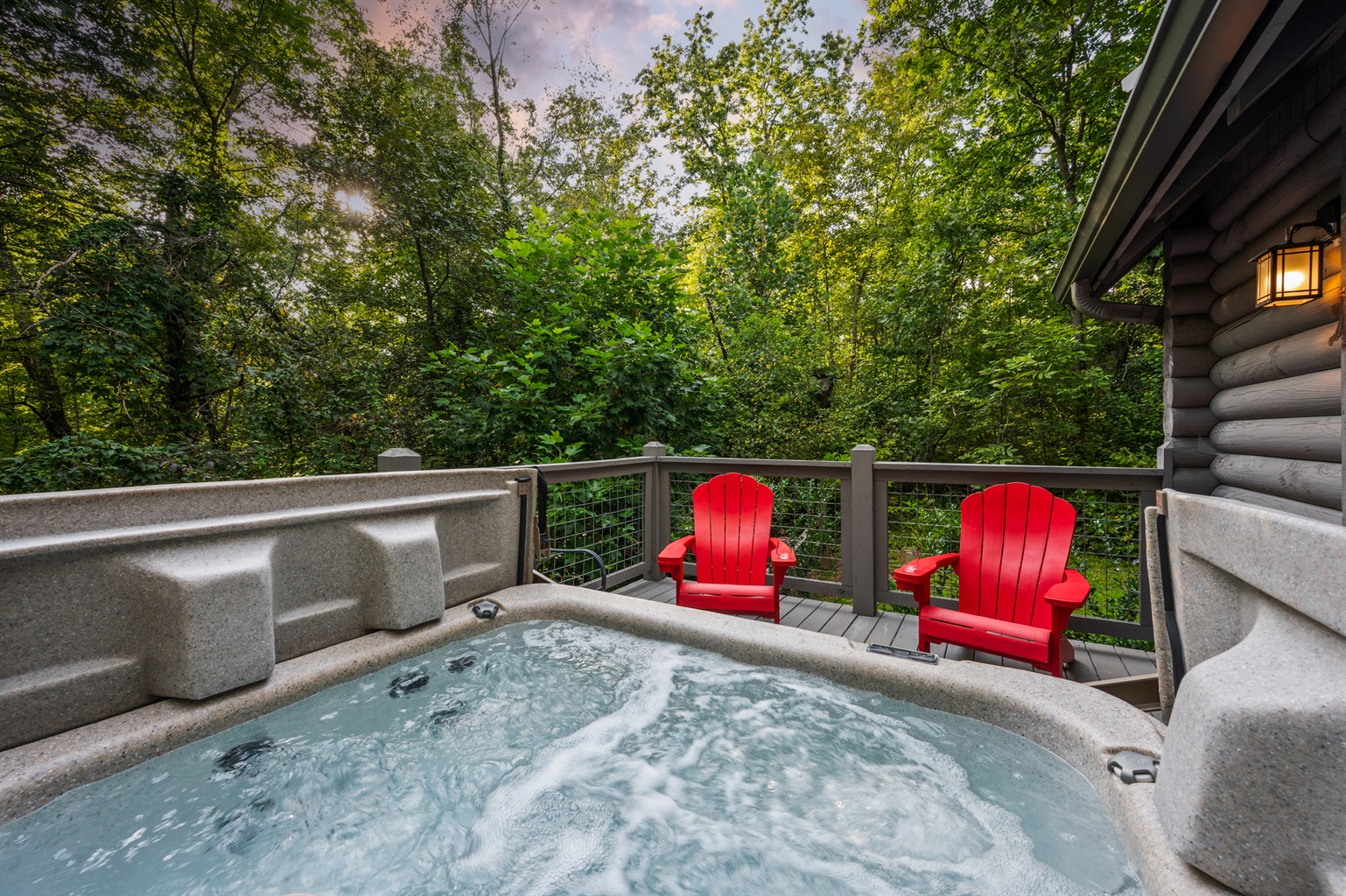 Relax in your private hot tub