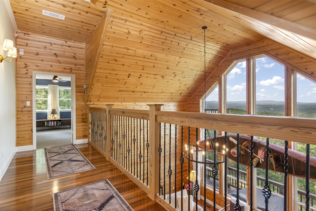 Cat Walk overlooking the living room