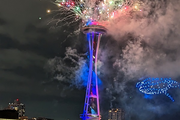 New Year's Eve Fireworks w/ Drones