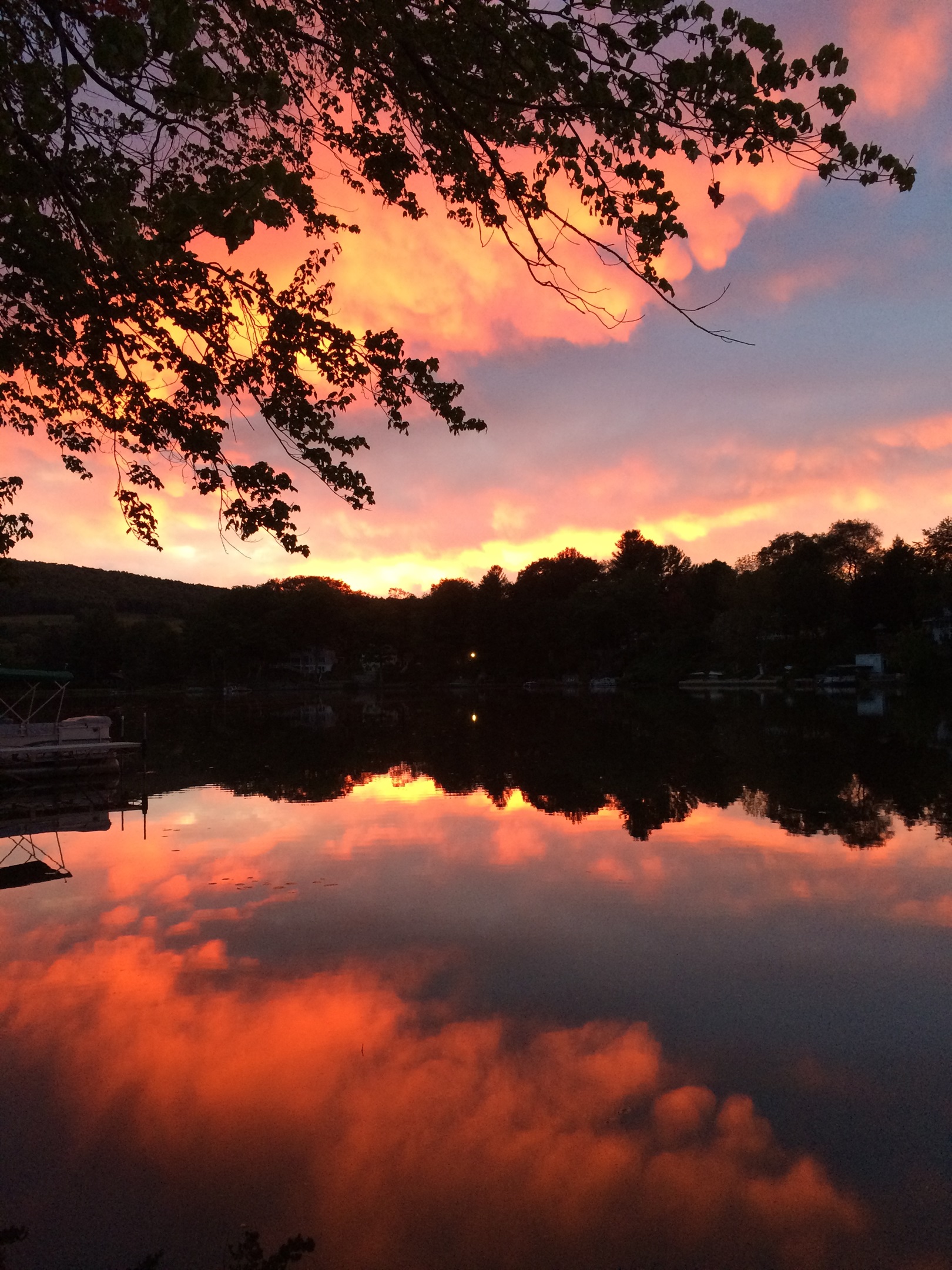 Terrific summer sunsets at Great Catch Cabin