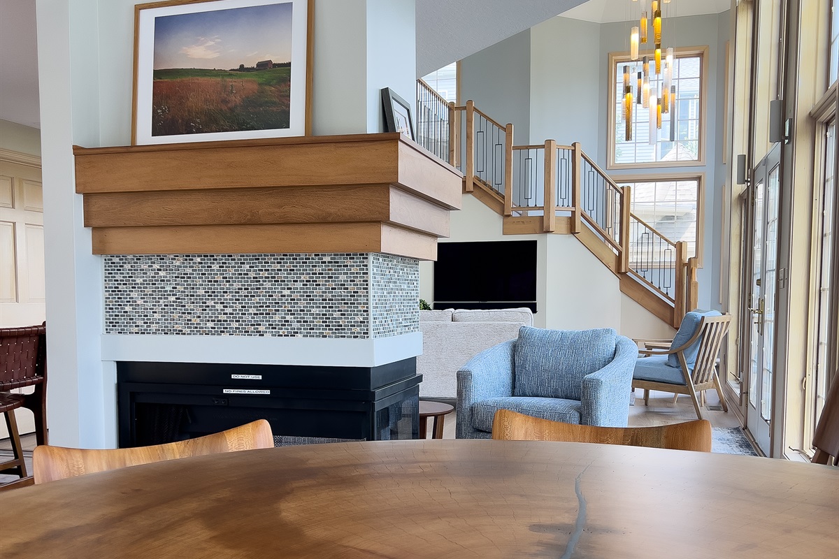 View from Dining Room into Great Room