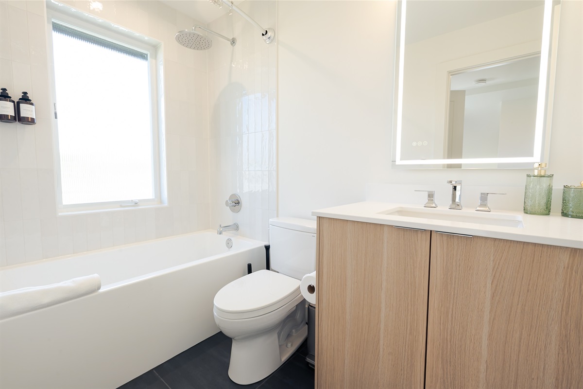 One of 2 full bathrooms.