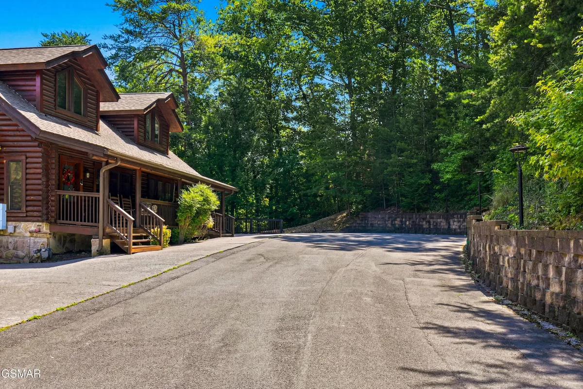Road access to cabin.  Cabin is located at the end of the road 