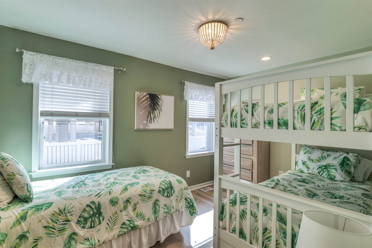 Twin sized bed and twin sized bunk bed